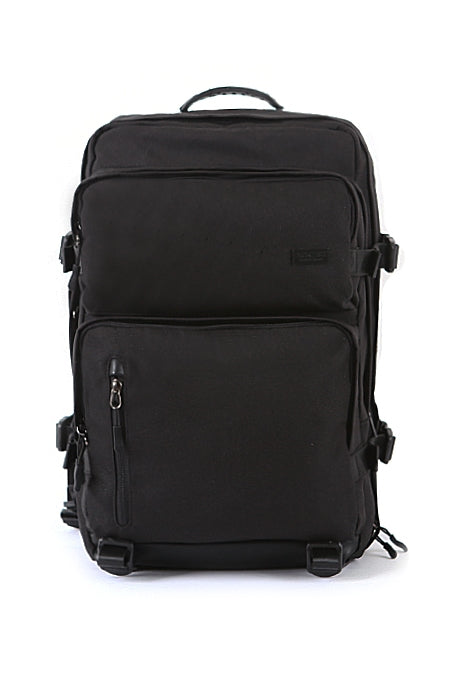 Black Travel Backpacks Lightweight detachable pouch suitcase unisex