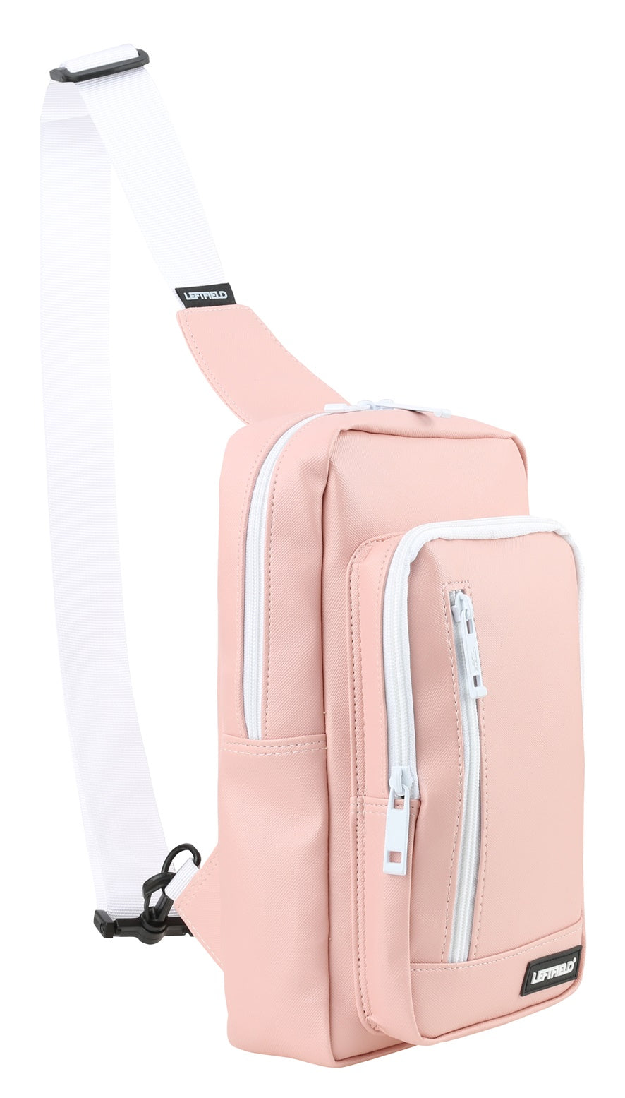 Pink Faux Leather Messengers Sling Bags