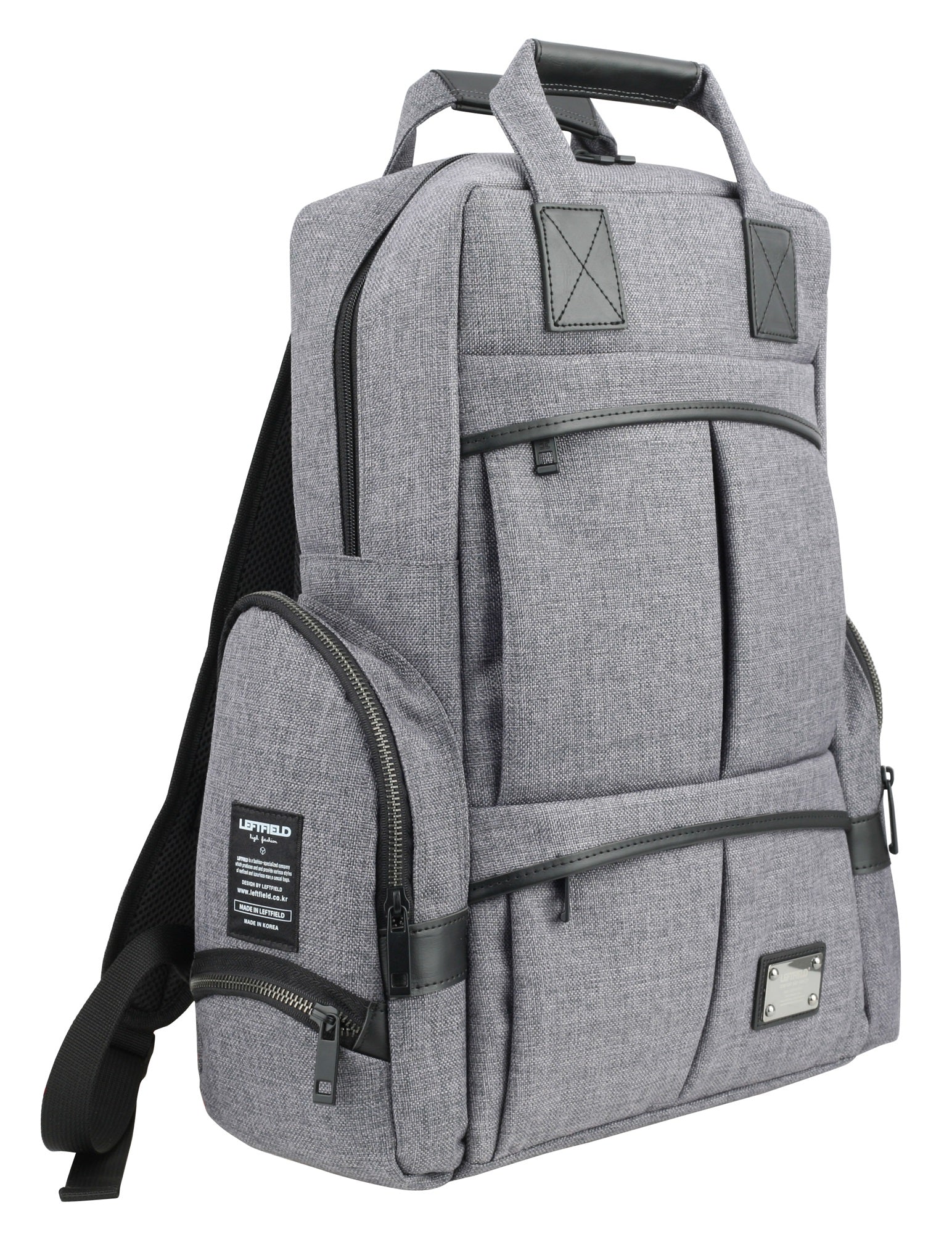 Gray Novelty Casual Canvas Backpacks