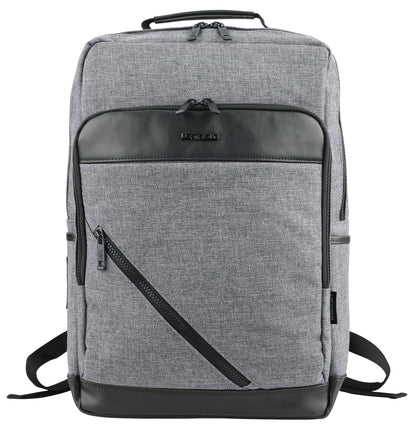 Gray Casual Canvas Business Backpacks Laptop School Bookbags