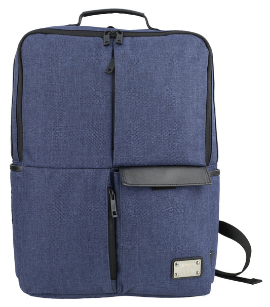 Navy Blue Canvas Casual Daypacks School Backpacks