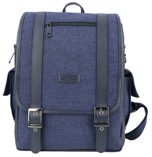 Navy Blue Laptop School Canvas Backpacks