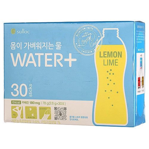 Sulloc Water Plus-Lemon Lime Tea - 30 Sticks