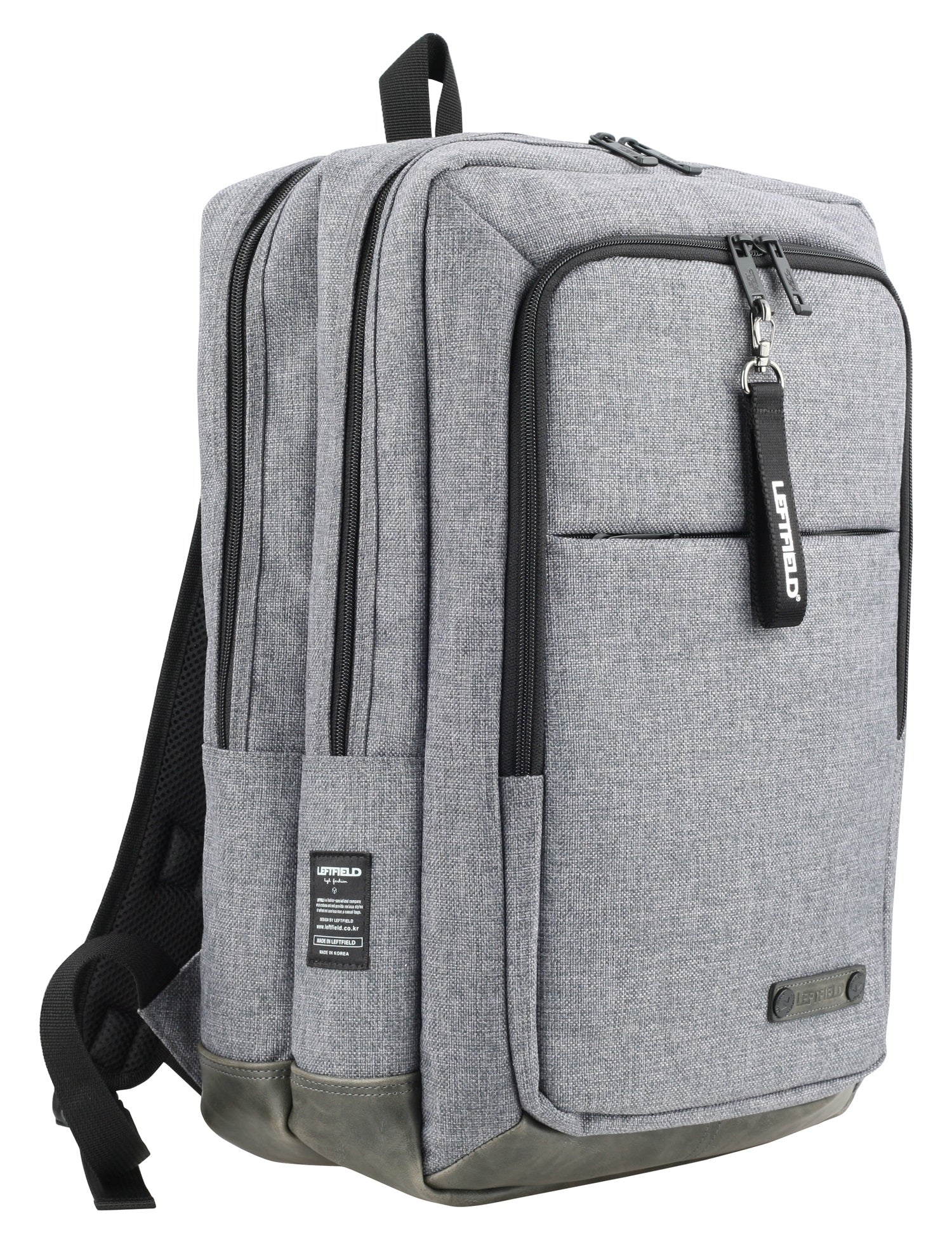 Gray Square Canvas School Laptop Backpacks Bags