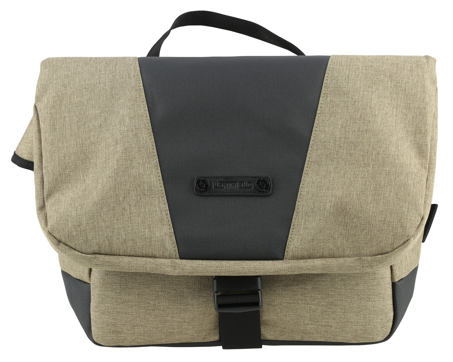 Beige Canvas Messenger Bags