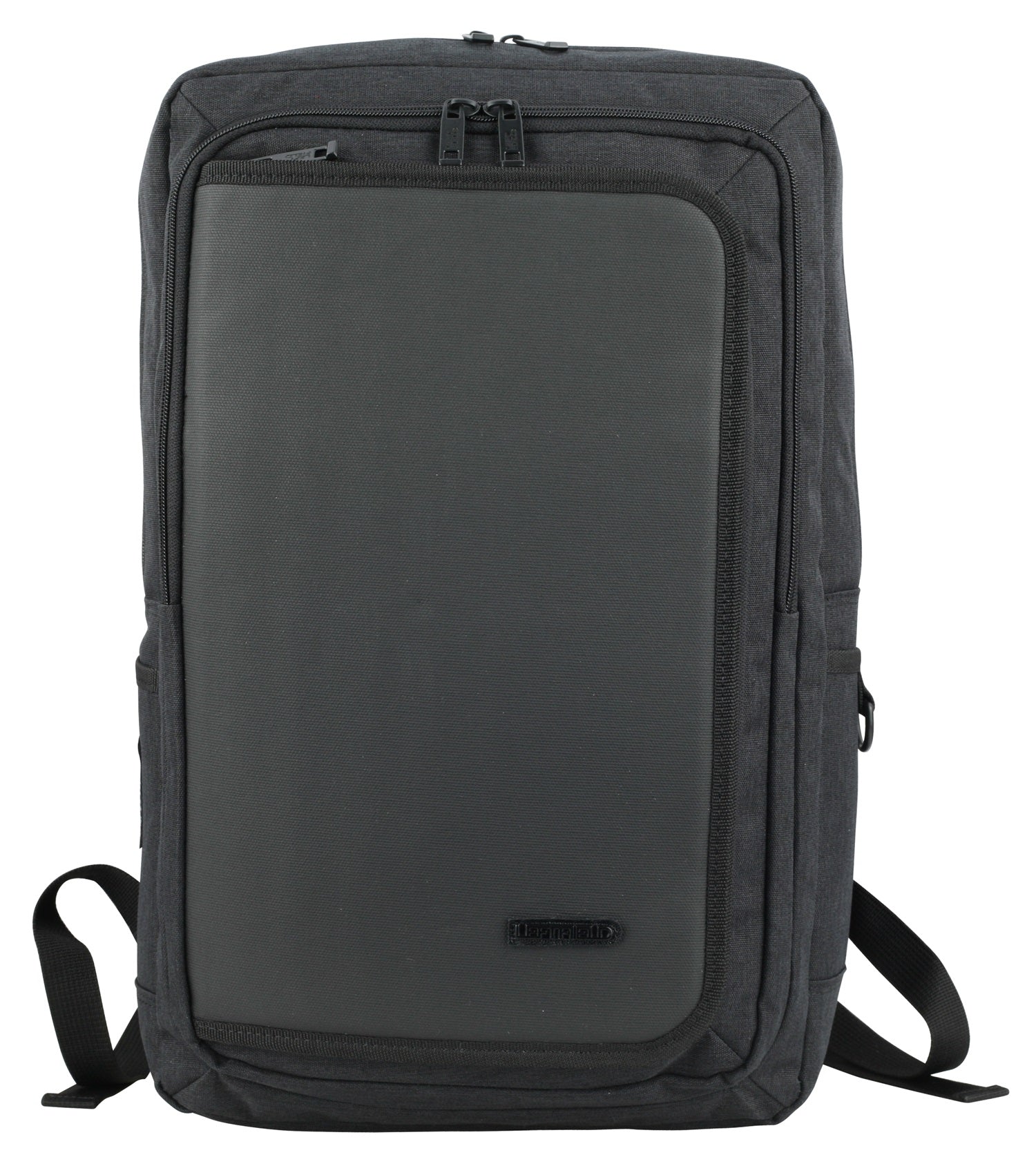 Black Hybrid Canvas Laptop Backpacks