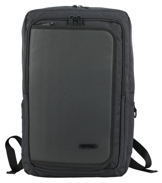 Black Hybrid Canvas Laptop Backpacks