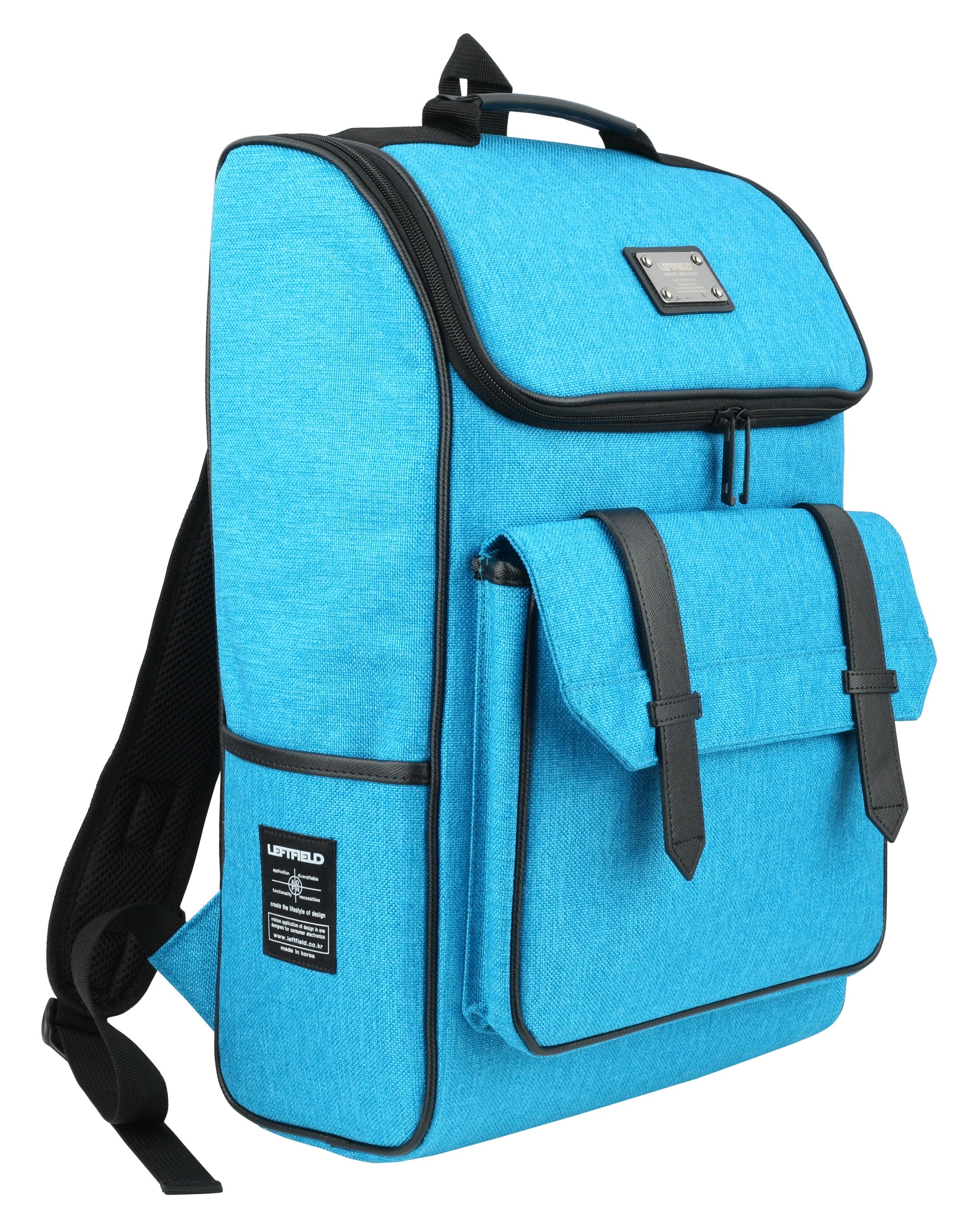 Sky Blue Casual Canvas Laptop Rucksacks Backpacks