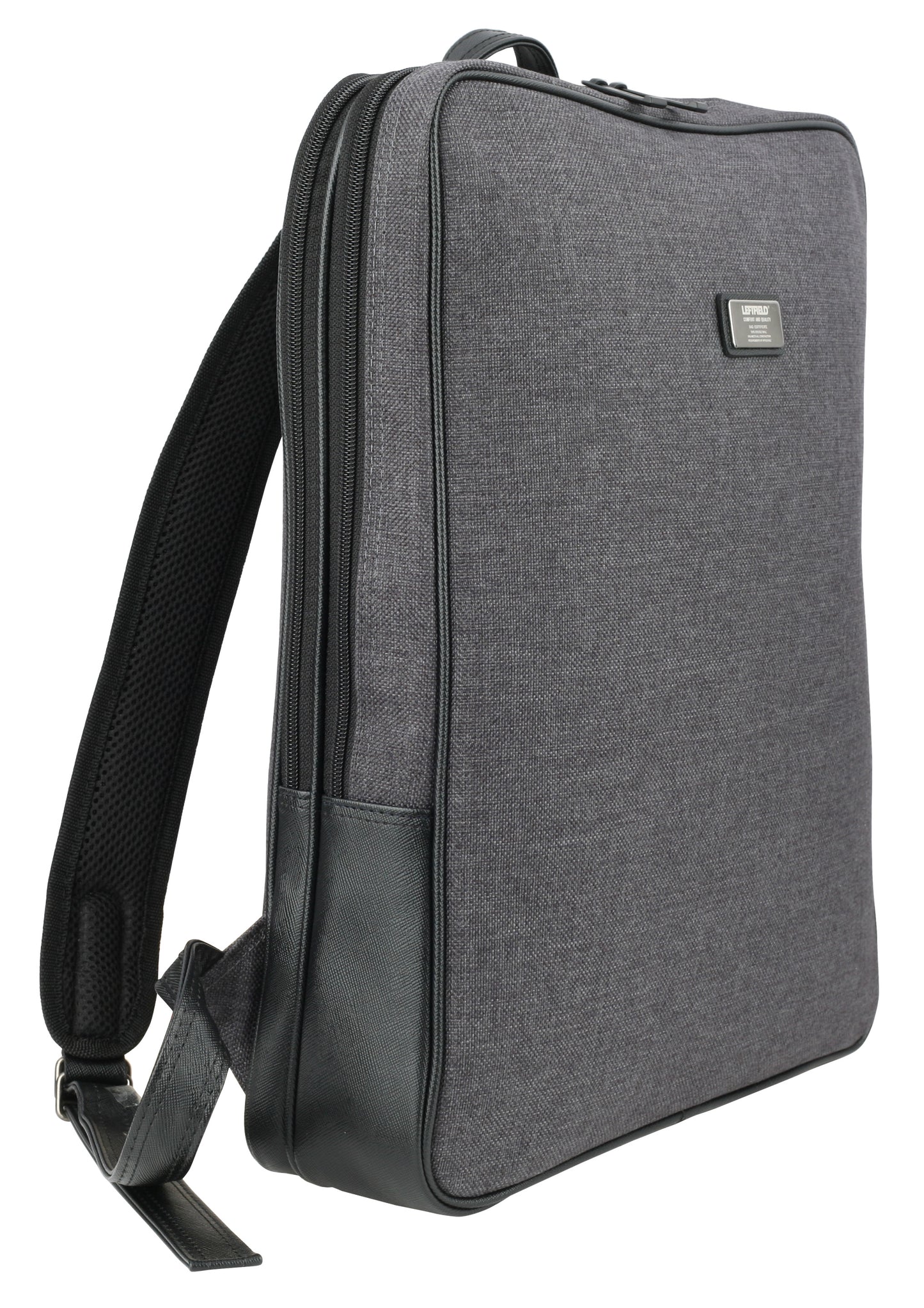 Black Square Canvas Laptop School Book Business Backpacks