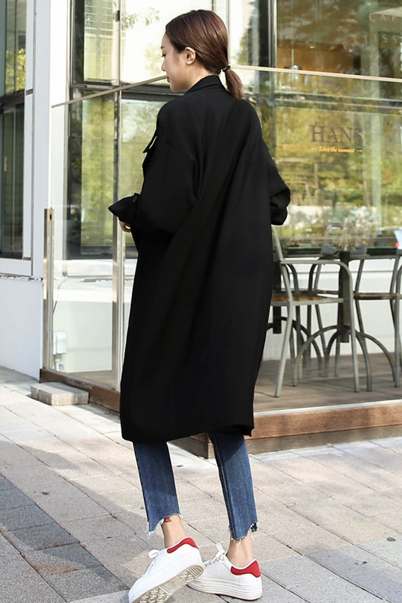 Black Long Trench Coats