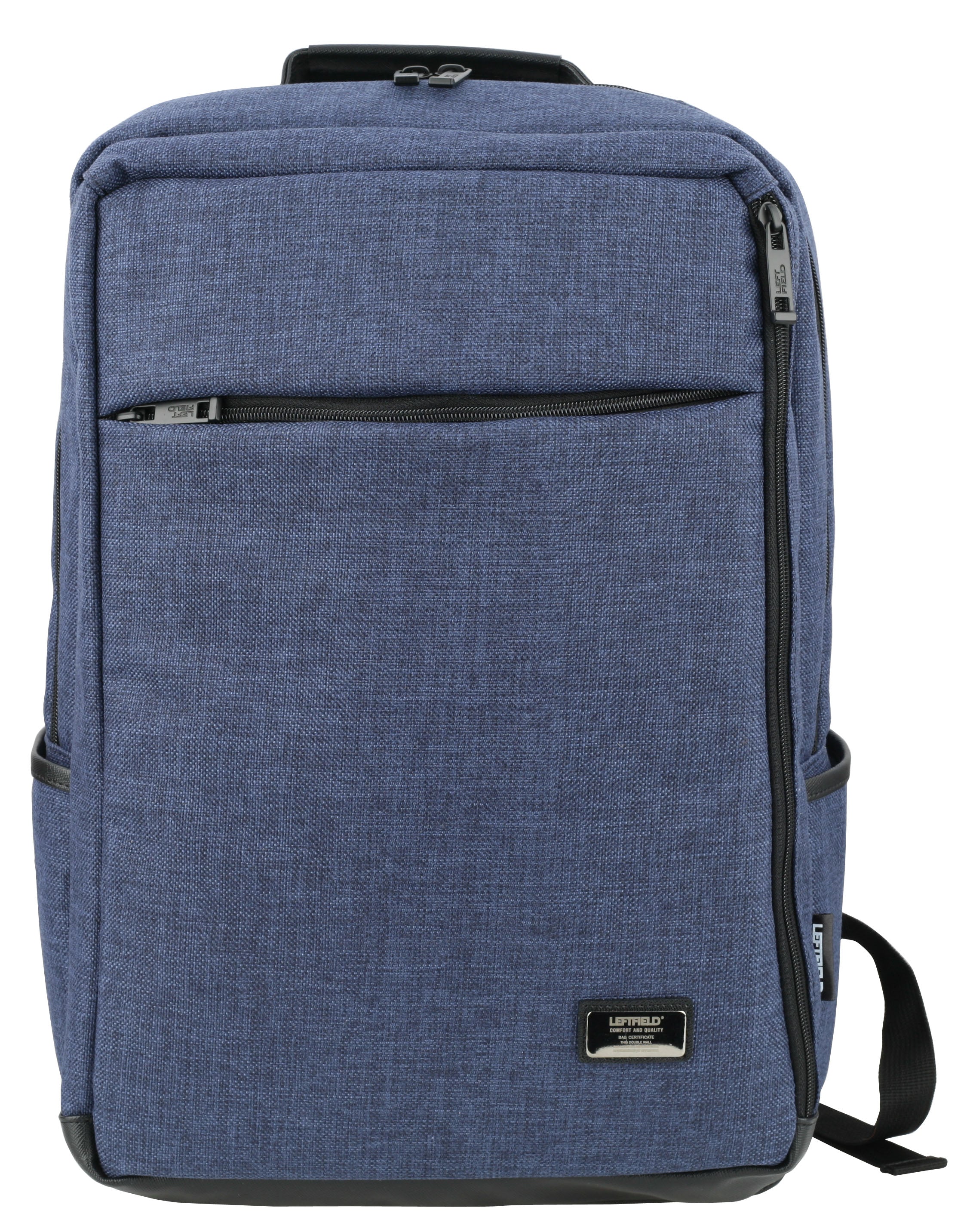 Navy Blue Canvas Laptop School Backpacks
