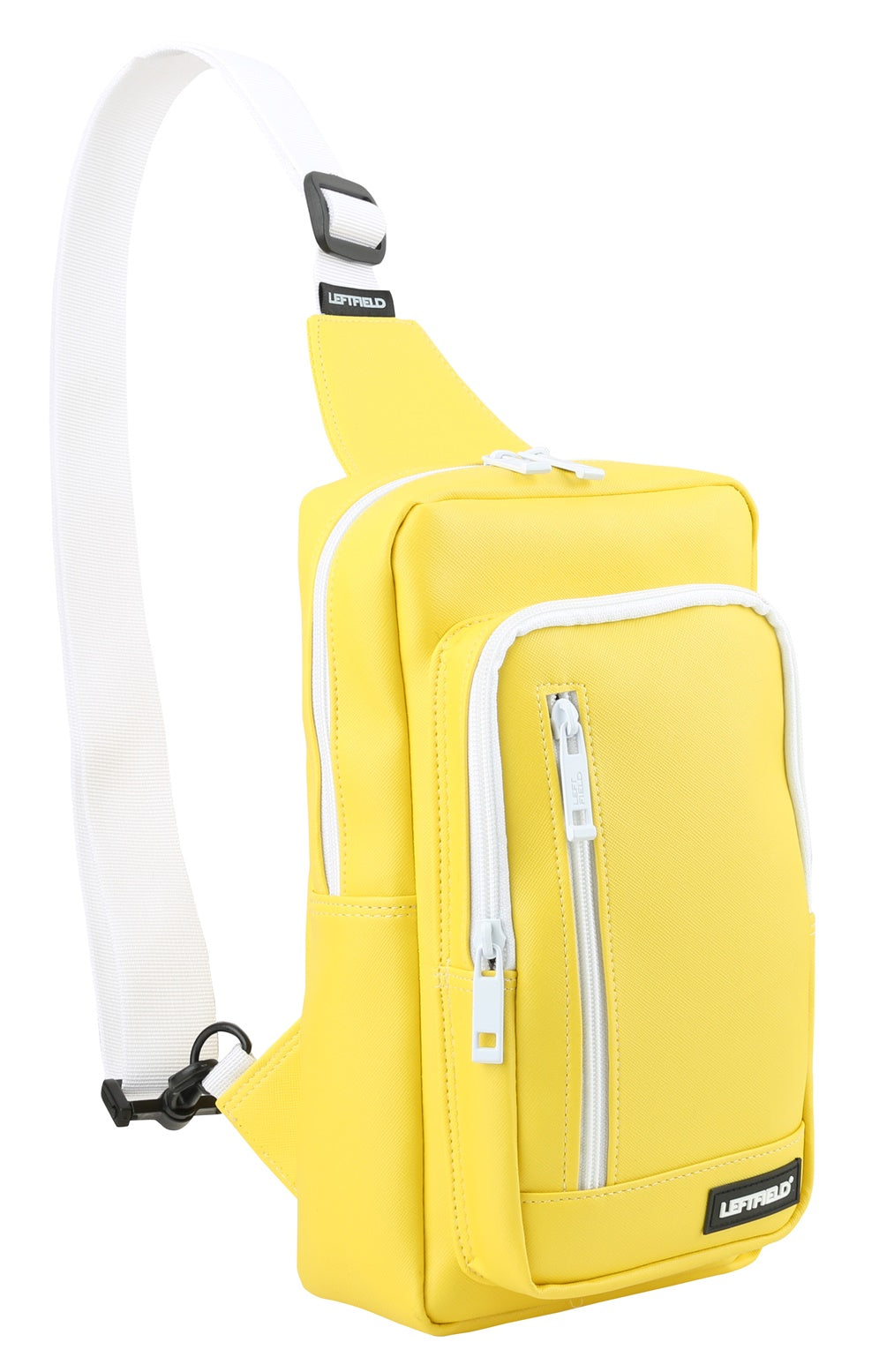 Yellow Faux Leather Messengers Sling Bags