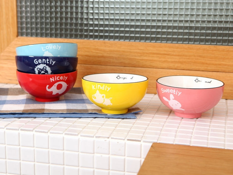 Cute Animals Soup Bowls Sets