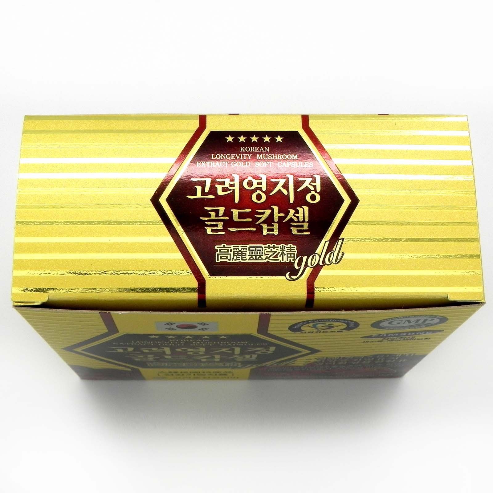 Korean Ganoderma Lucidum Extract Gold Capsules 830mg 120ea