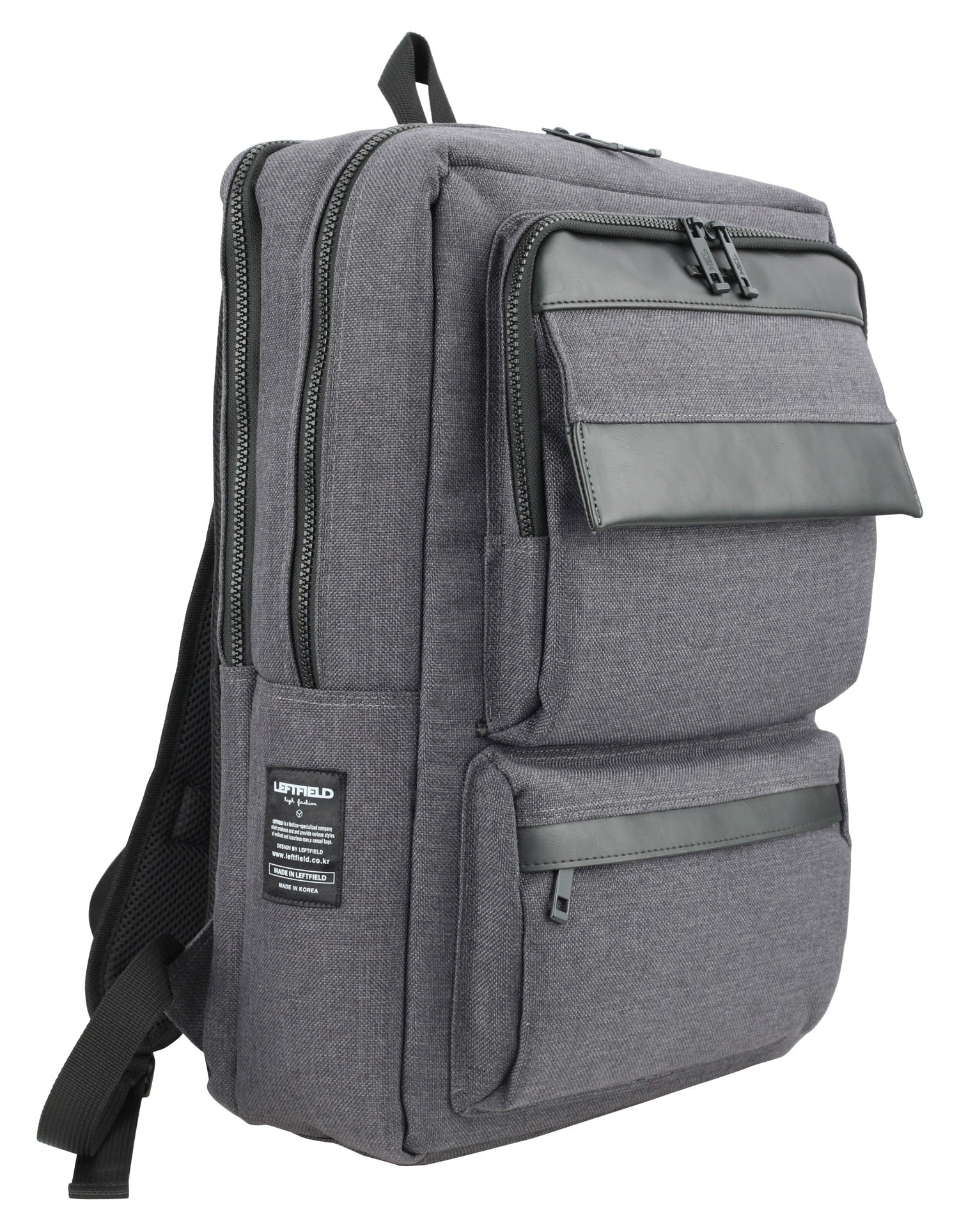 Black Canvas Backpacks School Laptop Travel Camping Rucksacks
