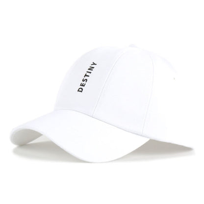 White DESTINY Graphic Baseball Caps