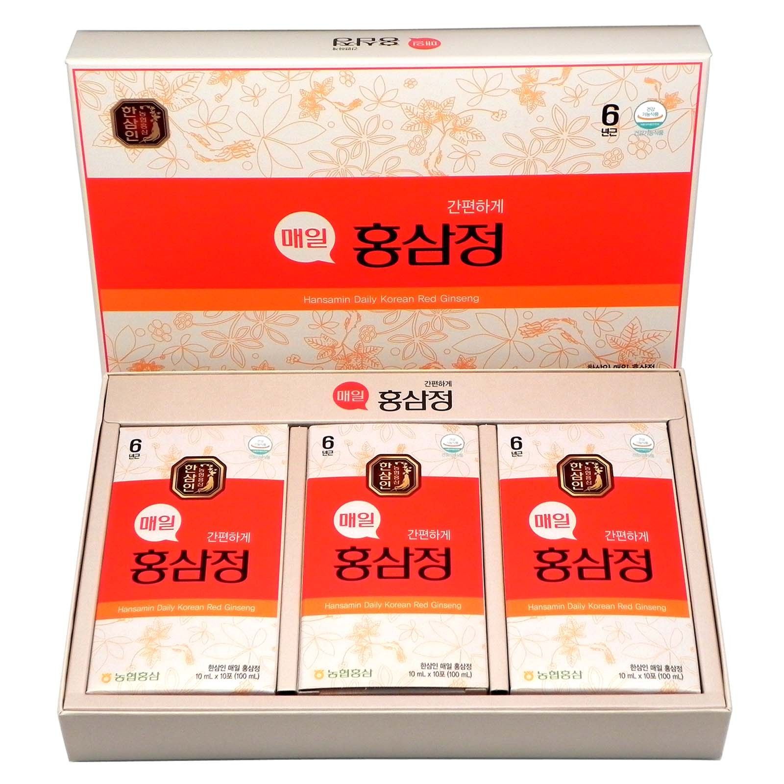 Hansamin Daily Korean 6 Years Root Red Ginseng Extract 30 Sticks