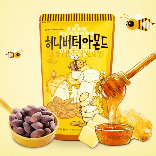 Honey Butter Almonds Nuts 210g