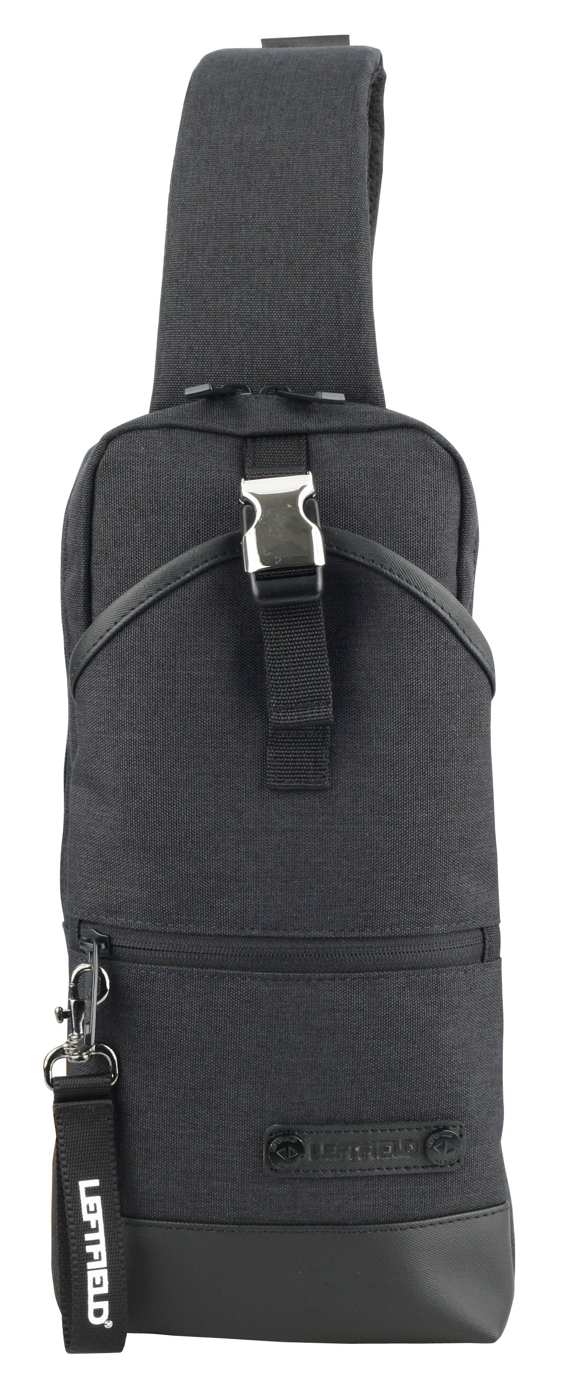 Black Canvas Sling Messenger Shoulder Bags