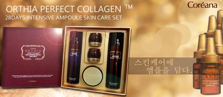 Coreana Orthia Perfect Collagen 28Days Intensive Ampoule Skin Care Set