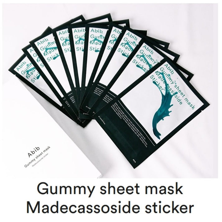 Abib Gummy sheet mask Madecassoside sticker 27ml Skin Care Cosmetics