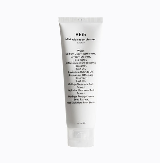 Abib Mild Acidic Foam Cleanser Gentle Foam 120ml Low PH Sensitive Skin