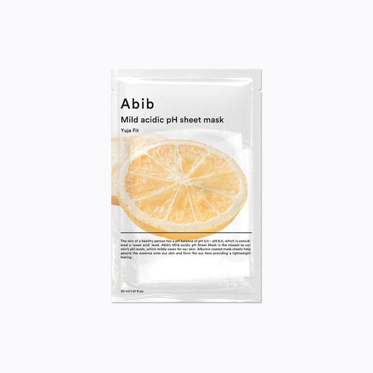 Abib MILD ACIDIC pH SHEET MASK YUJA FIT 30ml 10ea Skincare Cosmetics