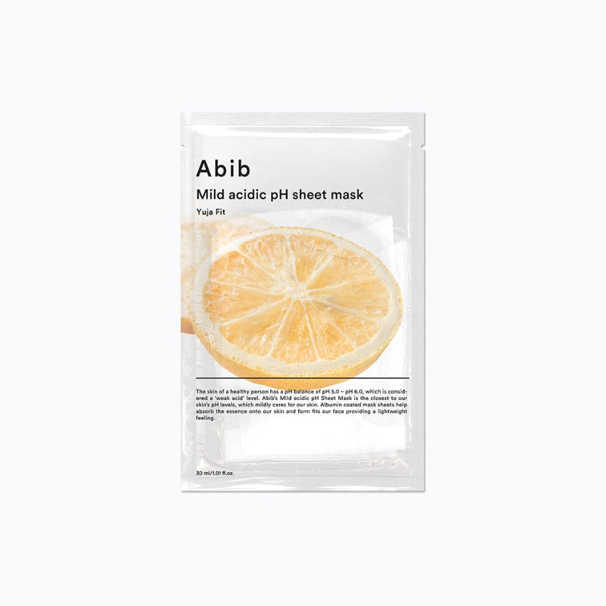 Abib MILD ACIDIC pH SHEET MASK YUJA FIT 30ml 10ea Skincare Cosmetics