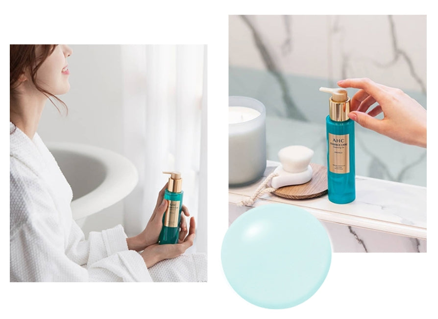 AHC Essence Care Cleansing Oil Emerald 125ml Facial Makeup Remover Skincare Blackheads