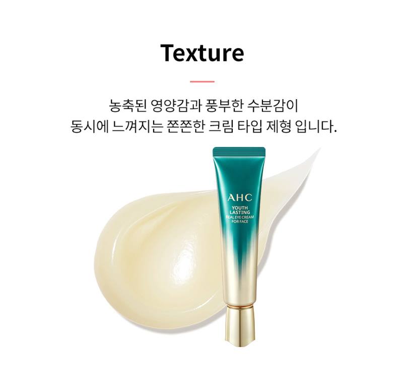 AHC Youth Lasting Real Eye Cream For Face 30ml peptide anti-aging Lift