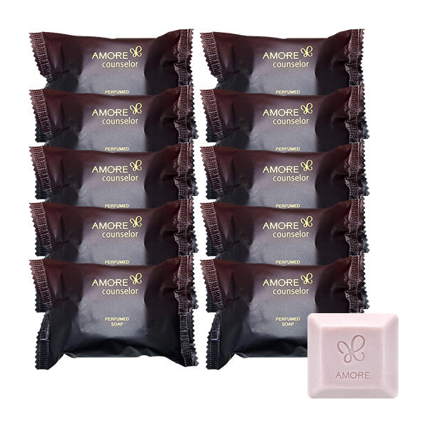 10 Pieces AMORE Counselor Perfumed Bar Soaps Body Facial Skincare