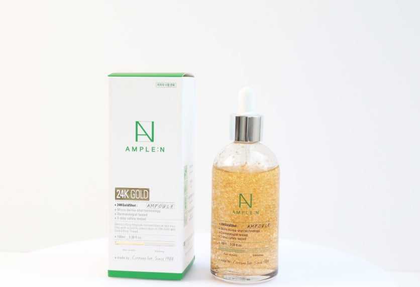 AMPLE:N 24K Gold Shot Ampoule 100ml Womens Skincare Beauty Cosmetics