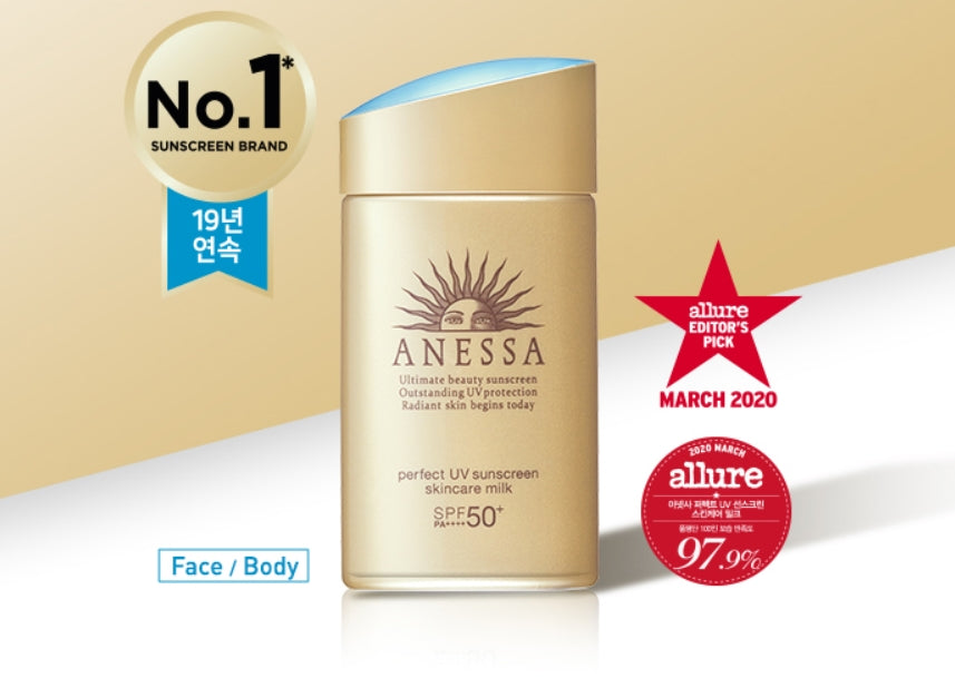 ANESSA Perfect UV Sunscreen Skincare Milk SPF50+ 60ml Korean Skincare