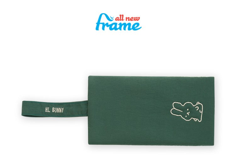 Cute Rabbit Hand Strap Pouches Slim Pencil Cases Lightweight Stationery