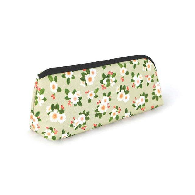 Light Green Graphic Pencil Cases Stationery Zipper School 19cm Office Cosmetics Pouches Artists Designer Prints Gifts Bags Purses Students Girls Cute Teens