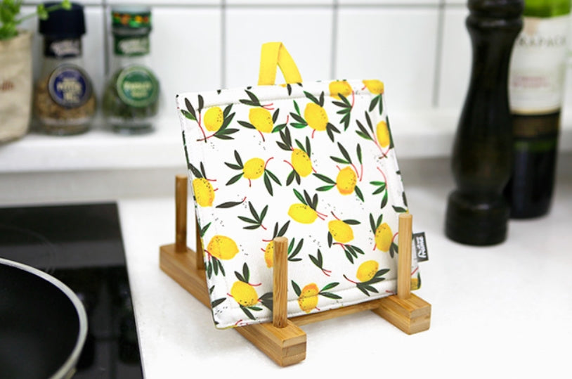 All New Frame Lemon Yellow Kitchen Trivets Mats Decoration Hot Pot Stand Potholder Stylish Coasters Housewarming Gift