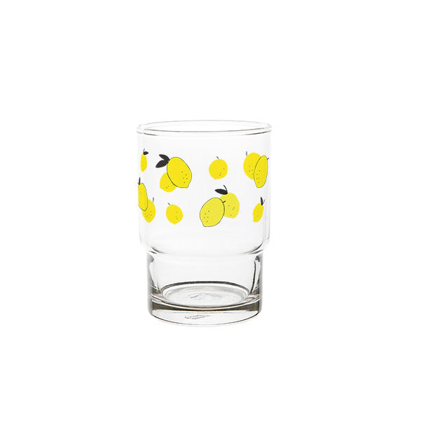 Lemon Soda illustration Graphic Clear Glasses Cups Mugs Printed Vintage 245ml Gifts Kitchen Dinnerware Cold Hot Milk Coffee Microwave