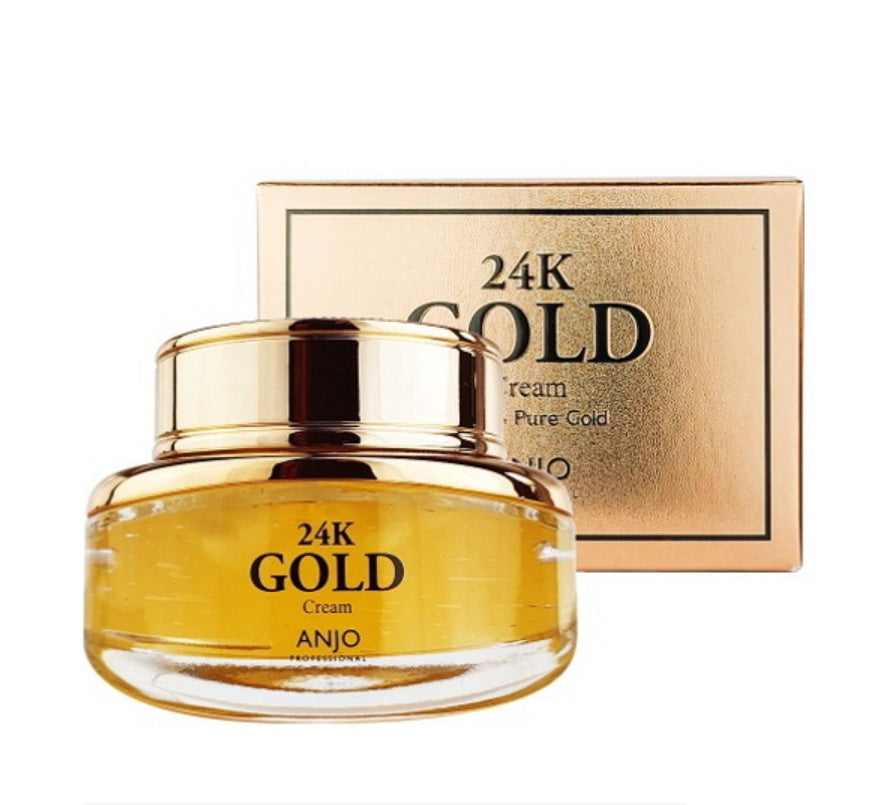 Anjo Professional 24K Gold Cream 50g Skin Barrier Moisture Beauty Cosmetics