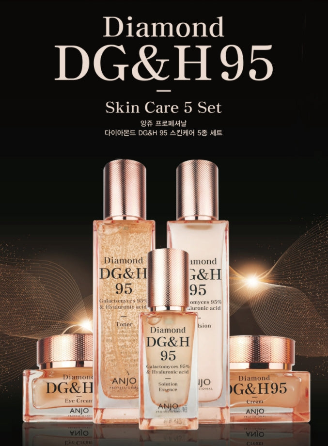 Anjo Professional Diamond DG&H 95 Skincare 5 Set Whitening Wrinkles Moisture