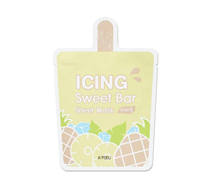 APIEU Icing Sweet Bar Sheet Mask (Pineapple) 1p Skin care Beauty Tools