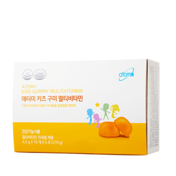 ATOMY Kids Gummy Multivitamin 4.5g X 10ea X 6Packs Calcium Iron