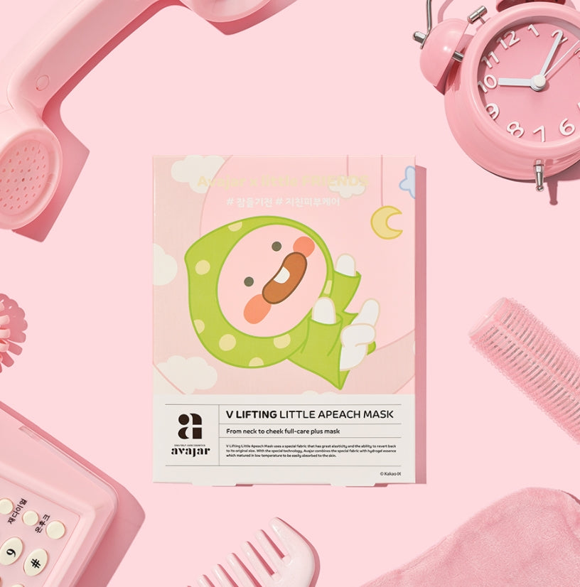 Avajar V Lifting Kakao Little Apeach Mask Double Chin Care V Line Mask