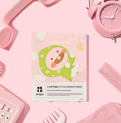 Avajar V Lifting Kakao Little Apeach Mask Double Chin Care V Line Mask