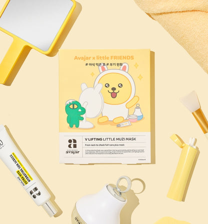 Avajar V Lifting Little Kakao Friends Mask Muji Double Chin Care Vline