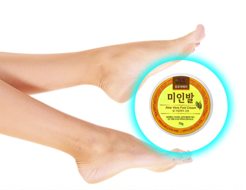 AVK Aloe Vera Foot Cream 70g Dead Skin Exfoliation Moisture Cosmetics