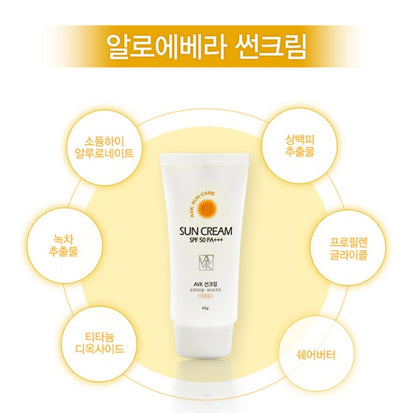 AVK Aloe vera Sun Creams SPF 50 PA +++ Waterproof freshly UV Protection Sunscreens Makeup Covers Long lasting