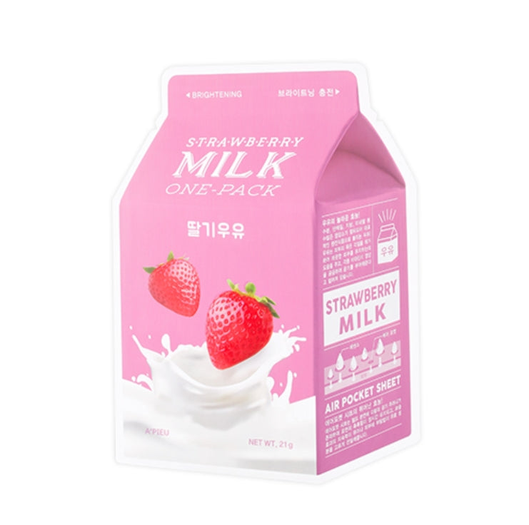 Apieu Strawberry Milk One-Pack Korean Skincare Cosmetics Womens Face