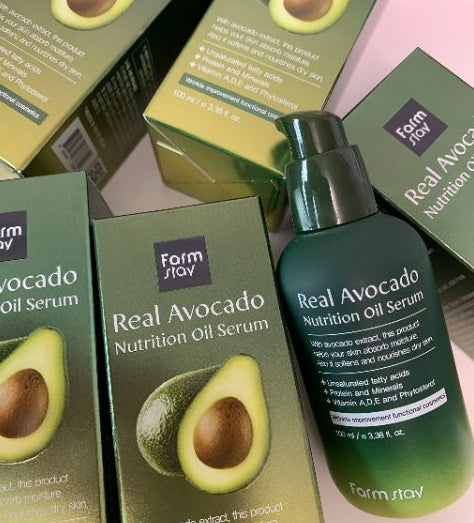 FARM STAY Real Avocado Nutrition Oil Serum Korean Beauty Cosmetics