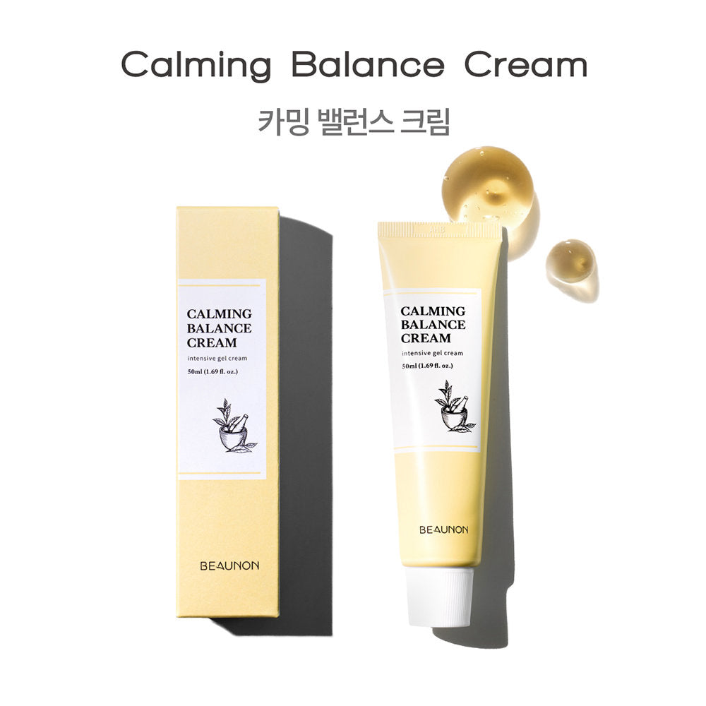 Beaunon Calming Balance Creams 50ml Facial Soothing Moisture Skincare Korean Best Popular Selling Beauty soothes hyaluronic acid Red Spot Cosmetics