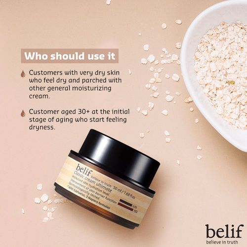 BELIF Classic Creams Ultimate 50ml Skincare Hydration Moisturizing